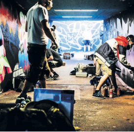 Graffi ti am Zamba Loca