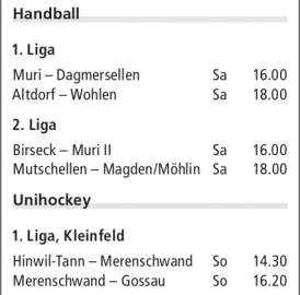ANSPIELZEITEN