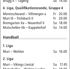 ANSPIELZEITEN