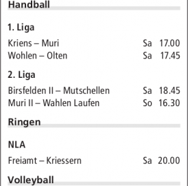 ANSPIELZEITEN