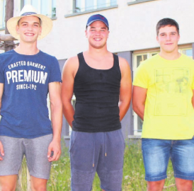 Drei Freiämter vor 5000 Zuschauern