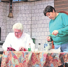 Schokoladencreme auf der Bühne