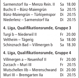 ANSPIELZEITEN