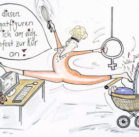 Spagat der streikenden Frauen
