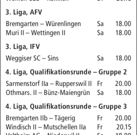 ANSPIELZEITEN