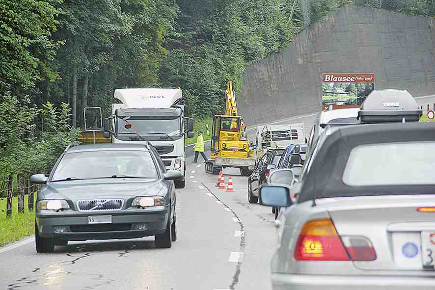 Baustelle Verursacht Staus