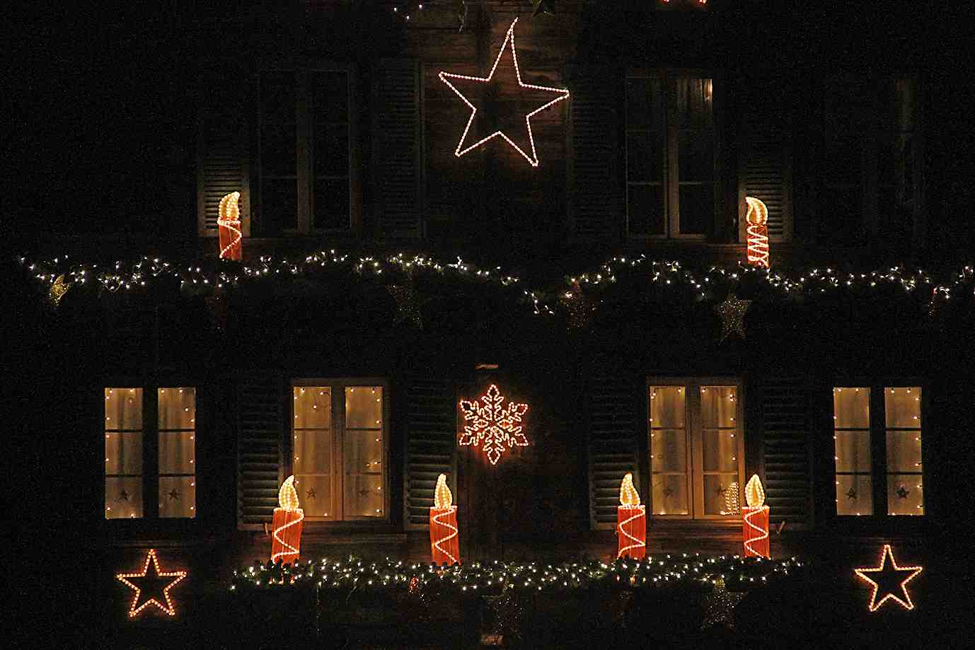Märchenhafte Weihnachtsbeleuchtung
