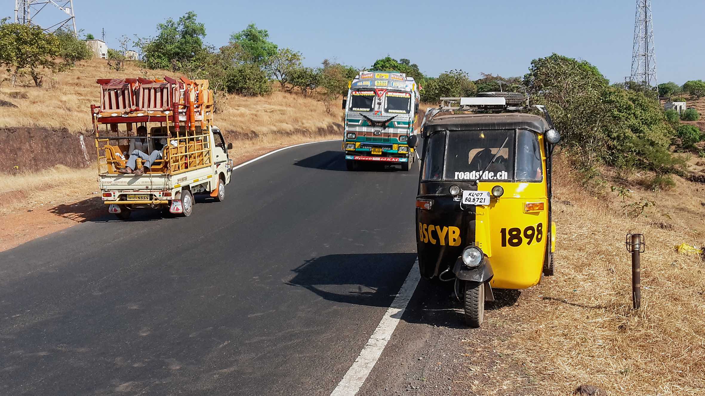 Gelb-schwarz von Kerala bis Rajasthan