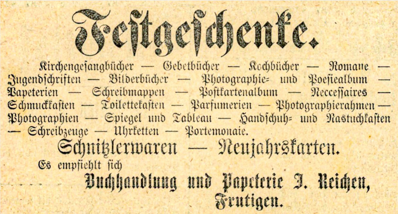 ES WAR EINMAL – Geschenke sind der Mode unterworfen