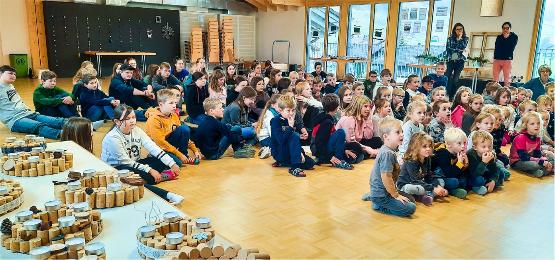Bastelware aus Kork, Kaffeekapseln und Milchtüten