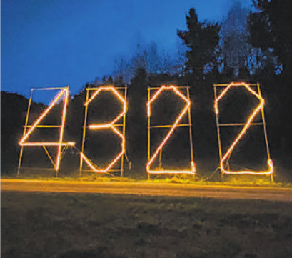 Am 4.3.22: Mumpf feierte Postleitzahl