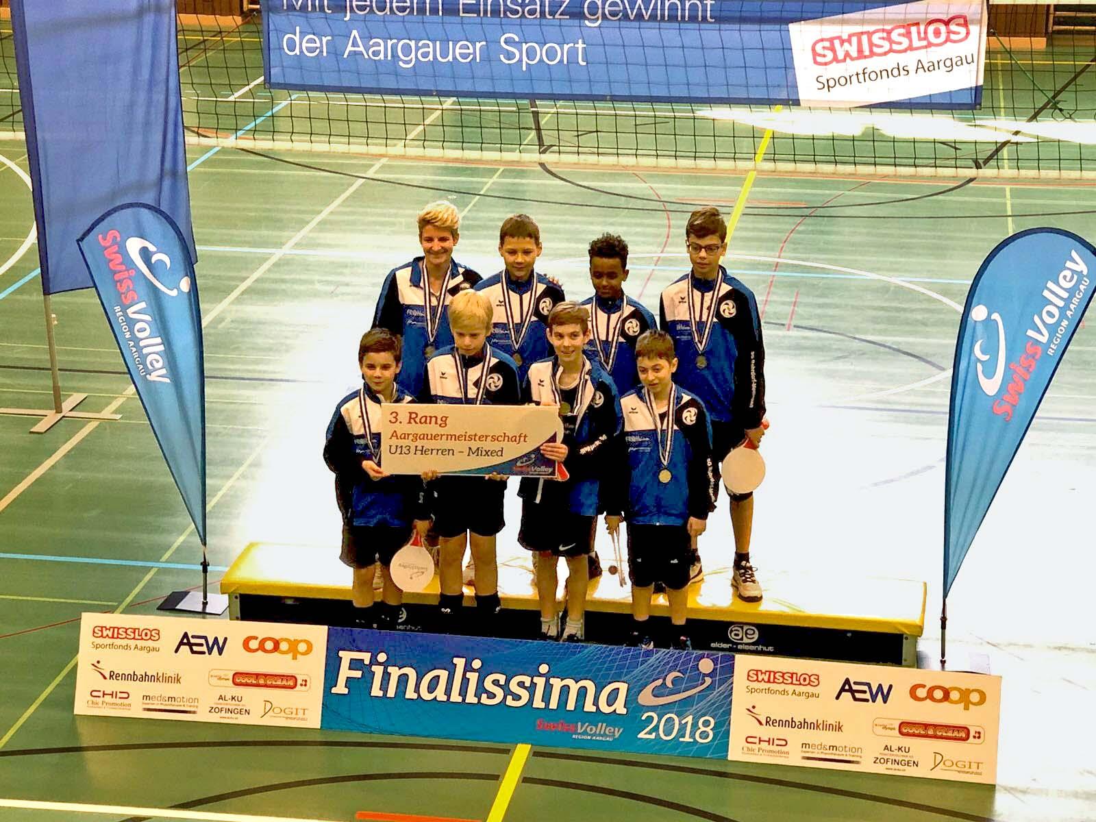 Volleyball-Kantonsfinale: Bronze für U13-Junioren der SG Rohrdorf-Mellingen