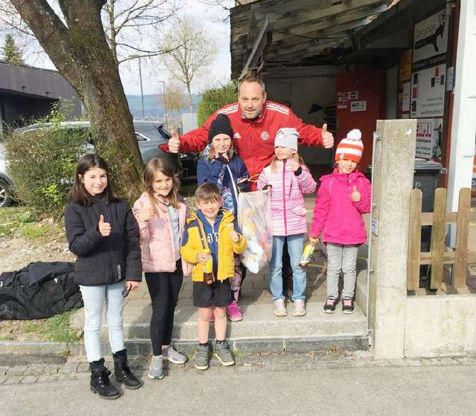 Kids setzten ein Zeichen gegen Littering