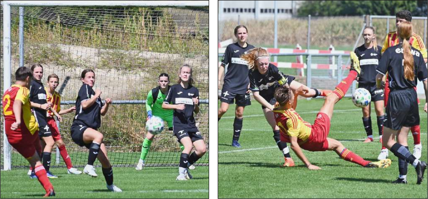 Buben spielen gegen Mädchen