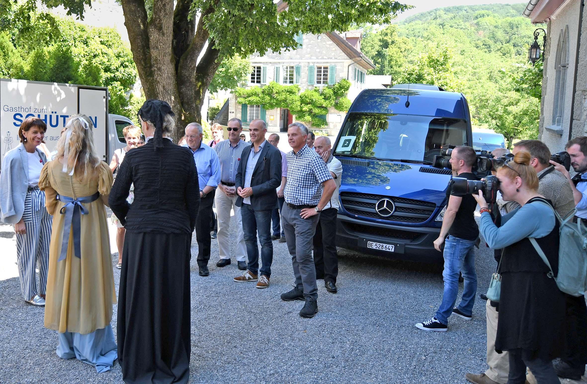 Bundesrat wurde vom Schlossfräulein empfangen
