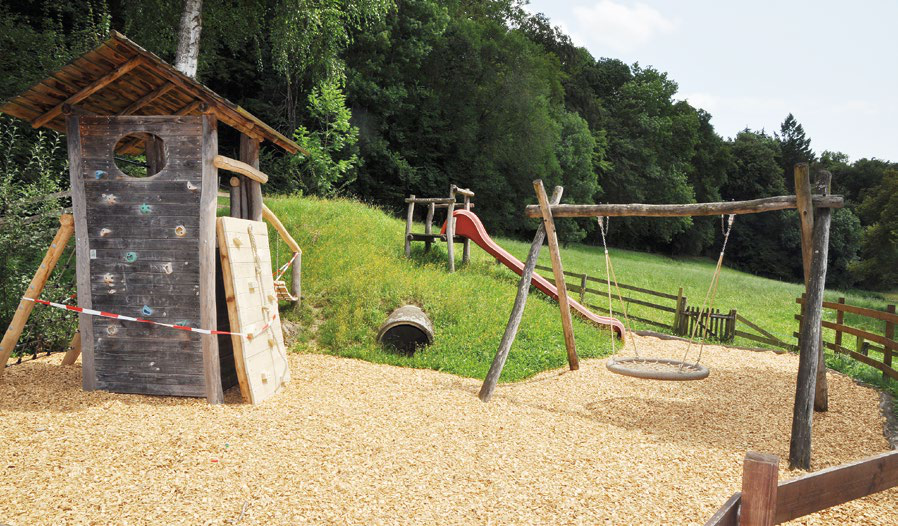 Der Spielplatz wird saniert