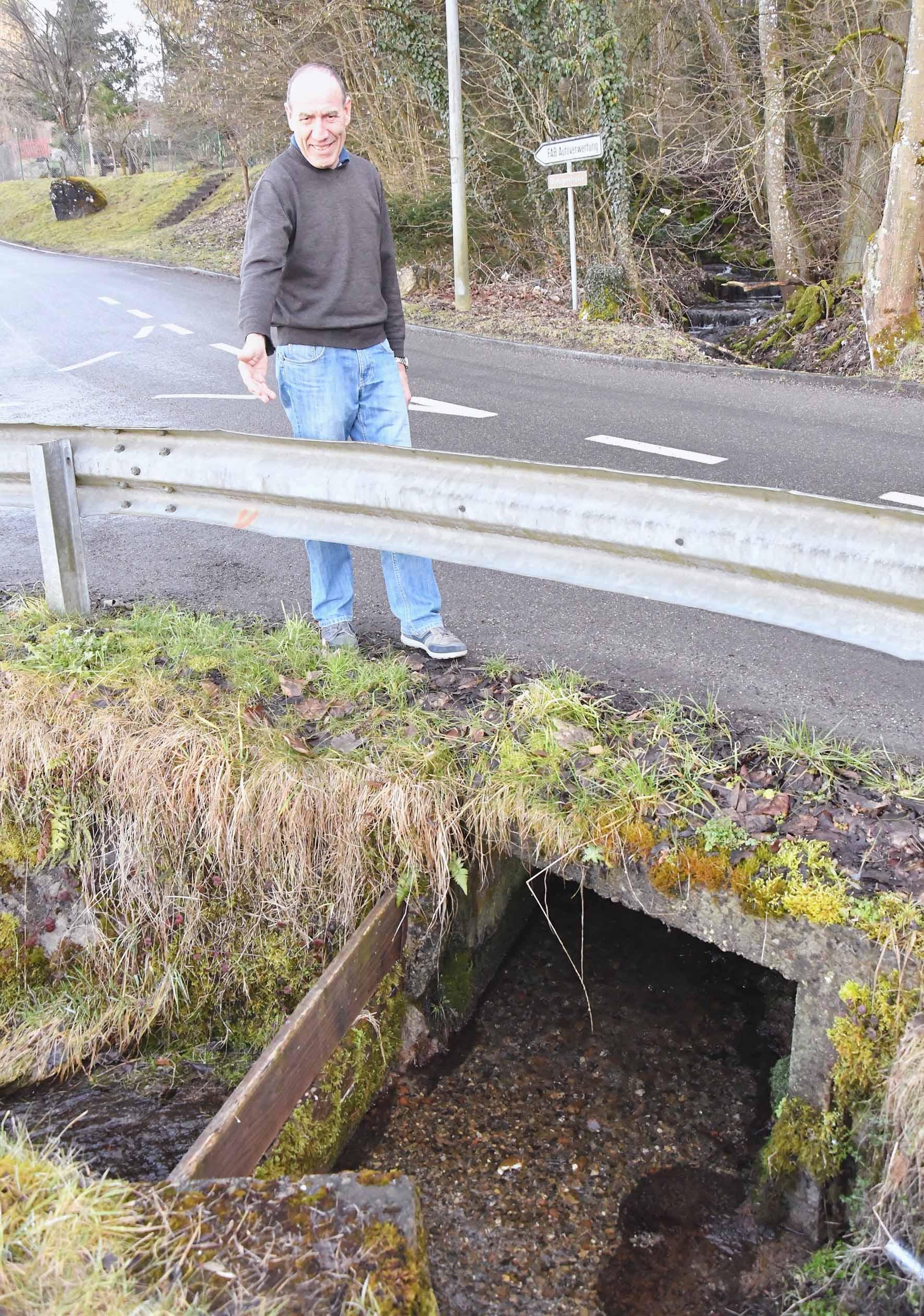 Kaum Bachwasser im Grundwasser
