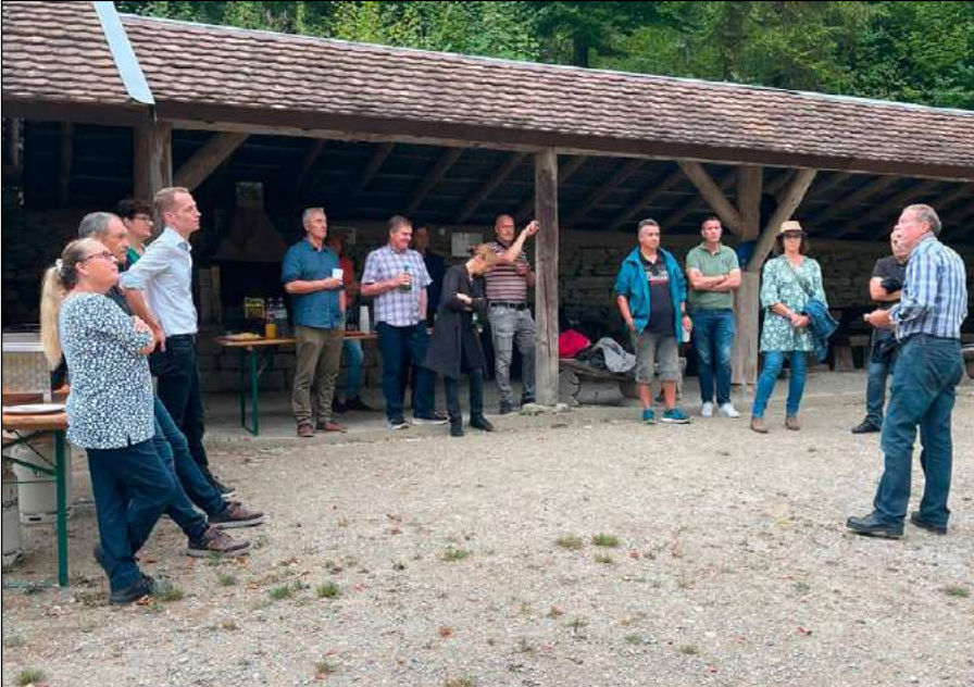 Gemeinderäte trafen sich im Eckwiler Steinbruch