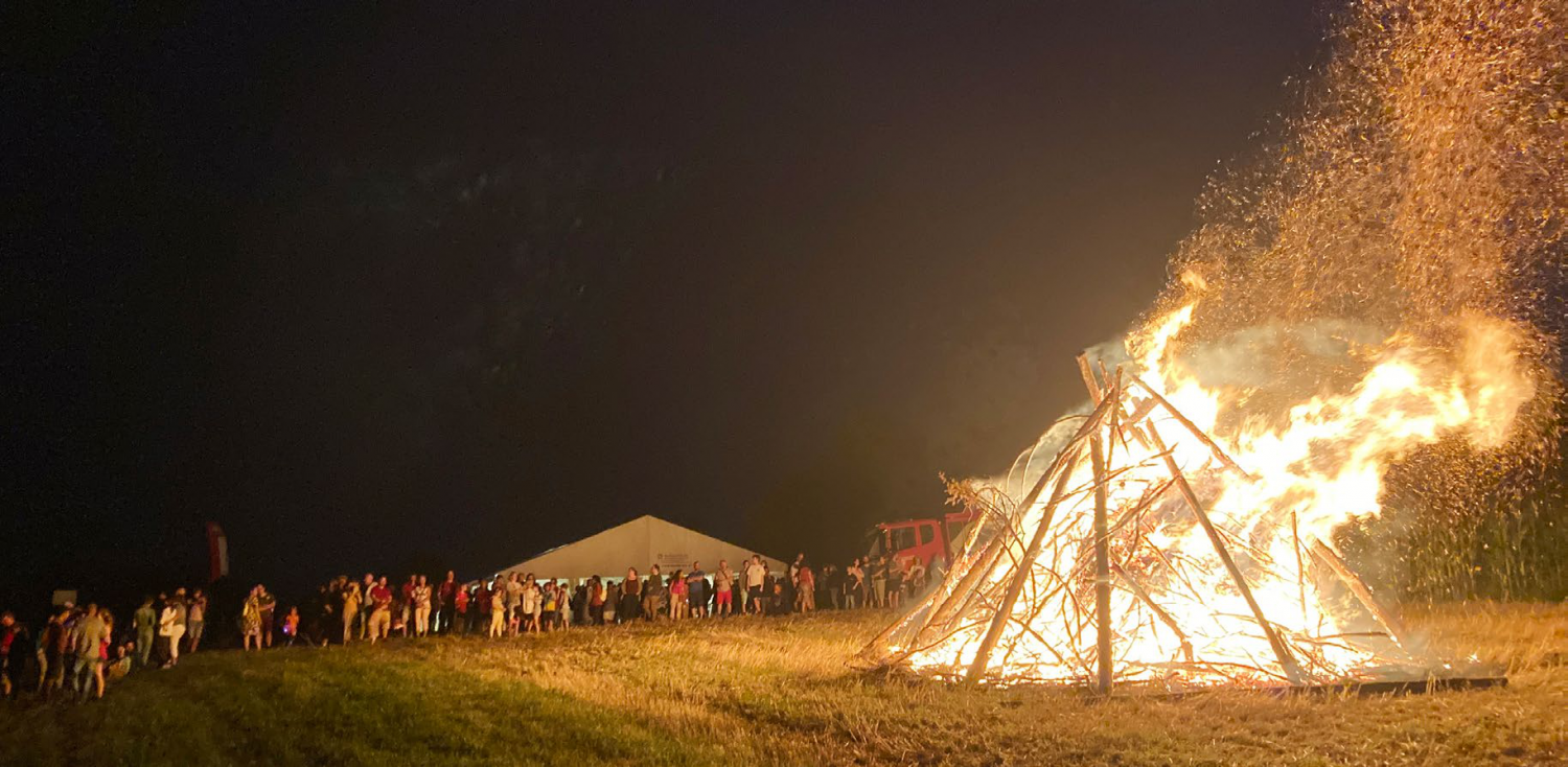 Endlich brannte wieder ein Höhenfeuer