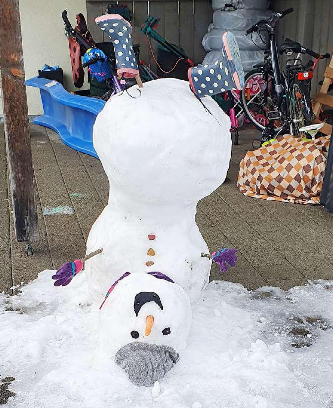 Kopfüber ins Schneevergnügen