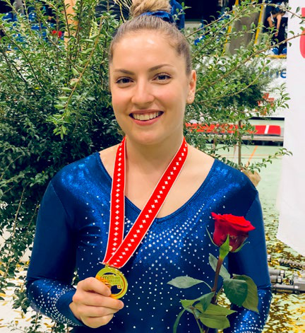 Geraldine Weber mit Gold für den TSV Rohrdorf