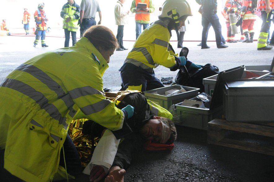 Feuerwehrübung Swisspor Boswil