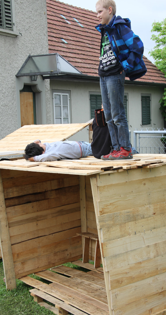 Schulcenter Halde, Einweihungsparty Pausenplatz