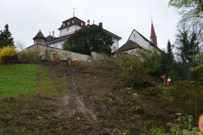 Heli-Einsatz beim Schloss