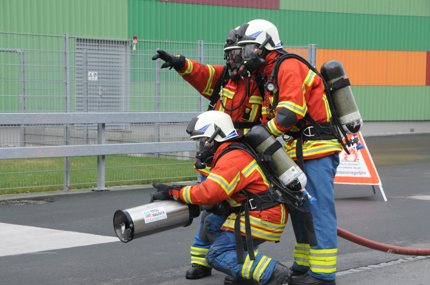 Feuerwehrübung Swisspor Boswil