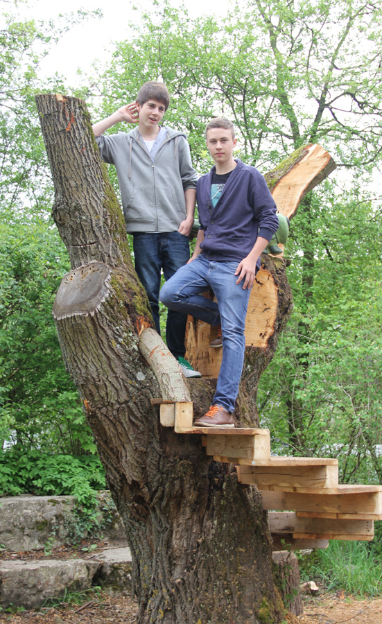 Schulcenter Halde, Einweihungsparty Pausenplatz