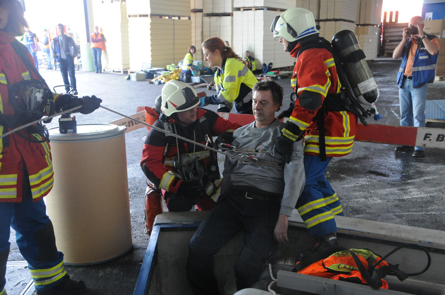Feuerwehrübung Swisspor Boswil