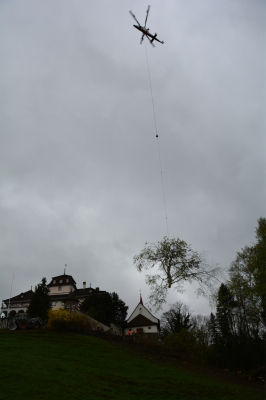 Heli-Einsatz beim Schloss