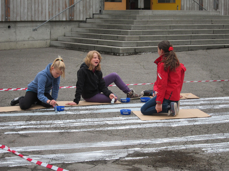 Schulcenter Halde, Einweihungsparty Pausenplatz