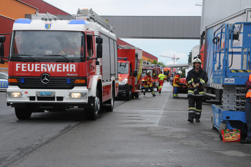 Feuerwehrübung Swisspor Boswil