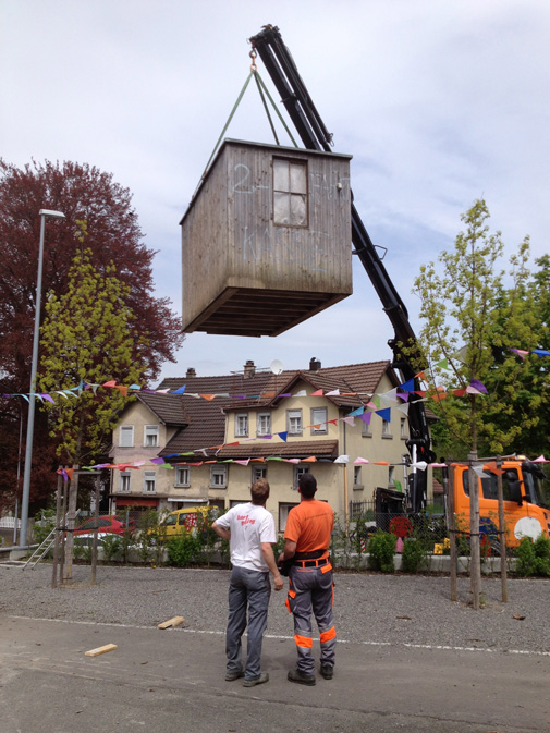 Schulcenter Halde, Einweihungsparty Pausenplatz
