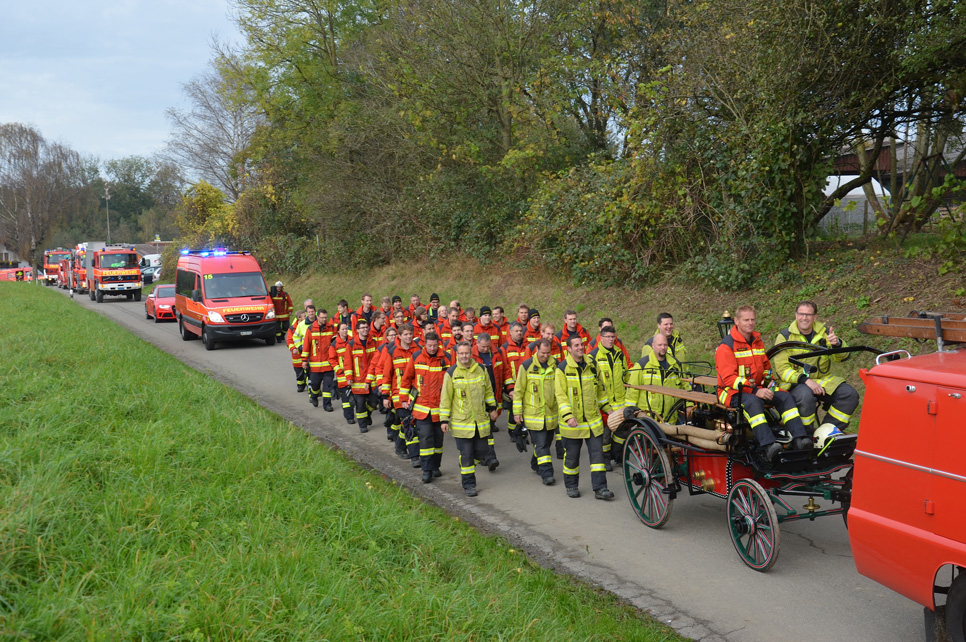 Hauptübung der Feuerwehr Mutschellen 