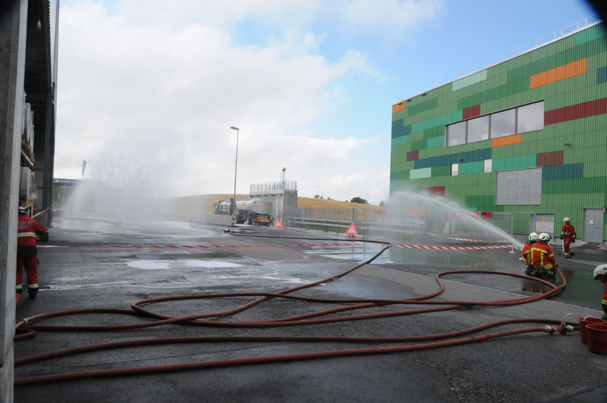 Feuerwehrübung Swisspor Boswil