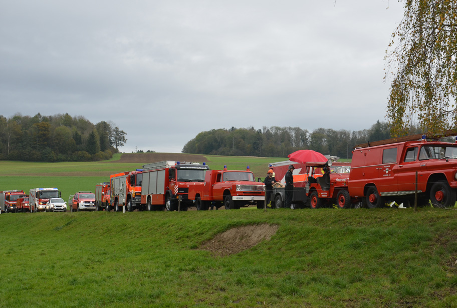 Hauptübung der Feuerwehr Mutschellen 