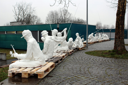 Bünzfischer – Kunstaktion der Kanti Wohlen zum 50-Jahr-Jubiläum