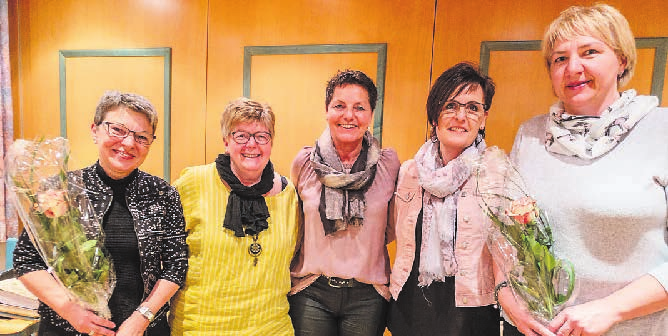Diese fünf Frauen bilden neu den Vorstand des Frauenvereins Bettwil. Bild: zg