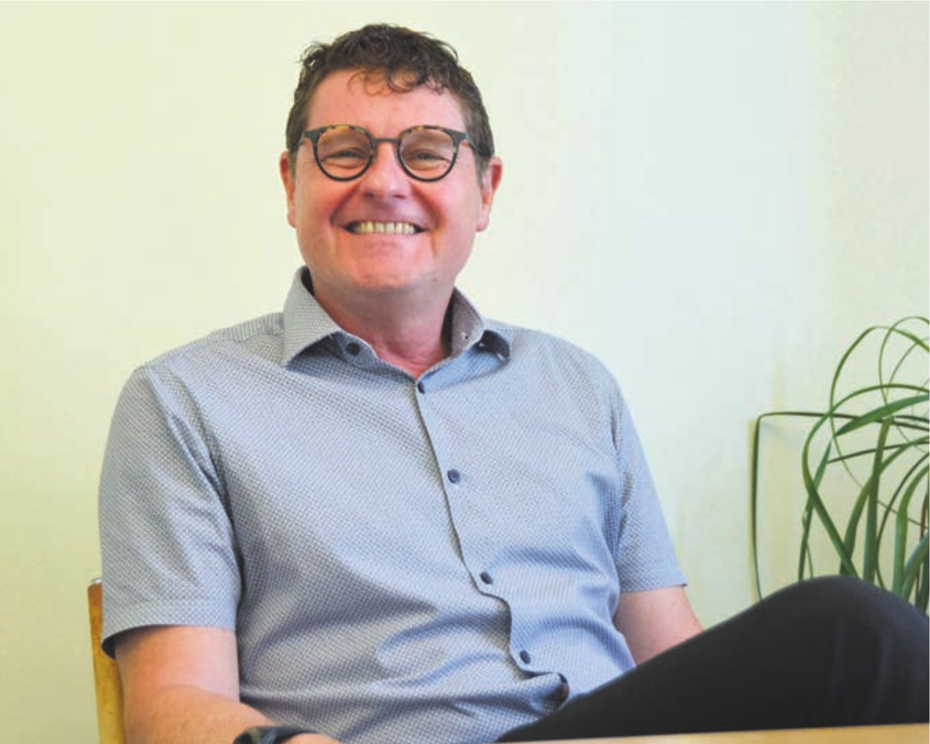 Marco Lütolf hat gut lachen. Die TCS Untersektion feiert Jubiläum und die Zahl der Mitglieder steigt wieder an. Bild: Annemarie Keusch