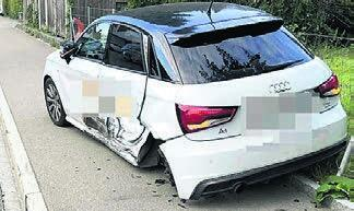 Verletzt wurde niemand. Es entstand jedoch grosser Sachschaden. Bild: pz - Das Bild wird blockiert. – Möglicherweise durch einen aktiven Adblocker.