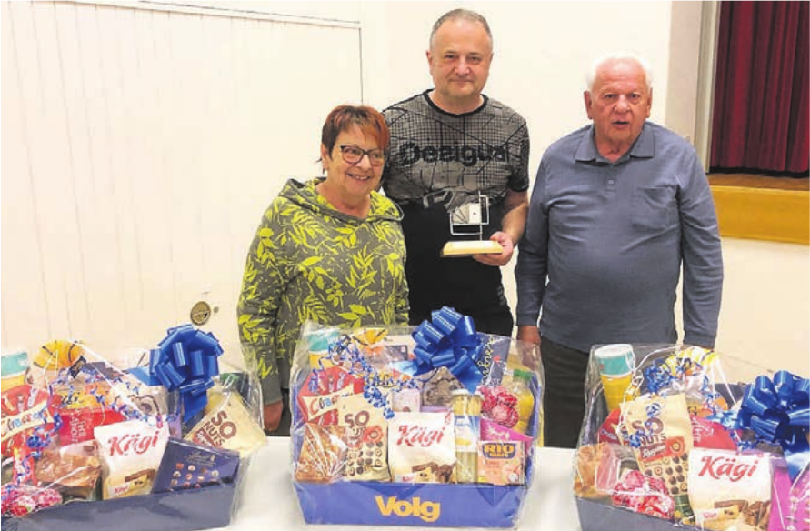Sie waren die Besten an diesem Abend (von links): Silvia Tanner, Sales Affentranger und Hans Stocker. Bild: zg