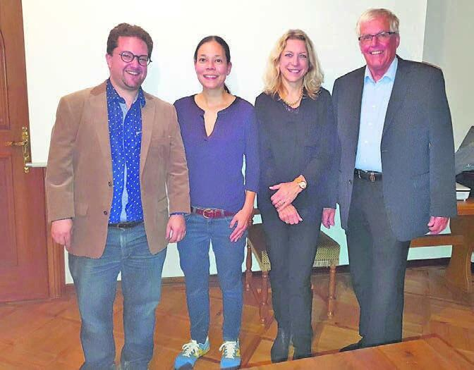 Der neue Vorstand: Ferdinand Weissenbach, Maki Wiederkehr, Jasmine Mach und Erwin Wagenhofer (von links). Bild: zg