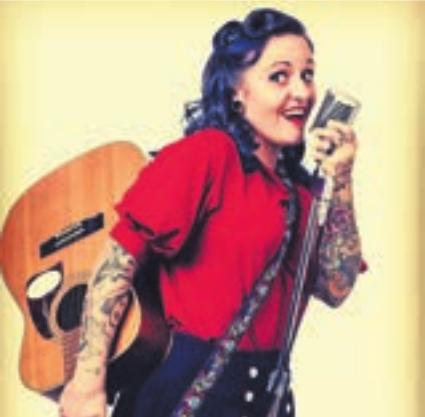 Tritt ebenfalls auf: Ein-Frau-Band Mary Vogel aus Villmergen. Bild: pd Tritt ebenfalls auf: Ein-Frau-Band Mary Vogel aus Villmergen. Bild: pd