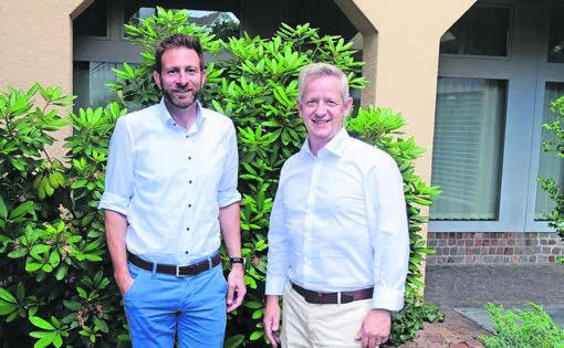Bernhard Fischer, Mitglied Organisationskomitee, (links) und Kusi Amstutz, Präsident Organisationskomitee, sind überzeugt, im Oktober 2022 eine Gewerbeausstellung, auf die man gespannt sein kann, in Muri präsentieren zu können. Bild: Susanne Schild