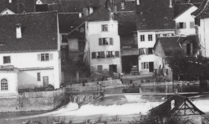 Dieses Bild stammt aus den Jahren um 1900/1905, das Koller-Haus in der Mitte.