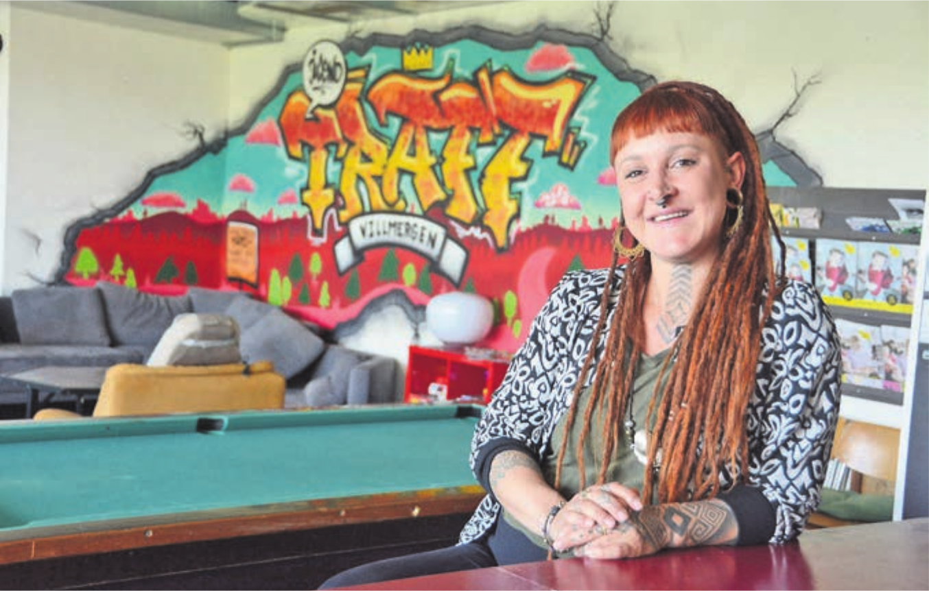 Als Noemi Sberze ihre Arbeit in Villmergen aufnahm, war der Treff noch im Rohbau. «Ich hatte die tolle Möglichkeit, diese Räume zusammen mit den Jugendlichen ganz neu zu gestalten», erzählt sie. Bild: Chregi Hansen