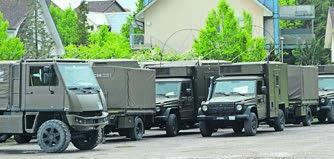 Das Militär findet in der Truppenunterkunft samt Maschinenpark seinen Platz. Bild: dm