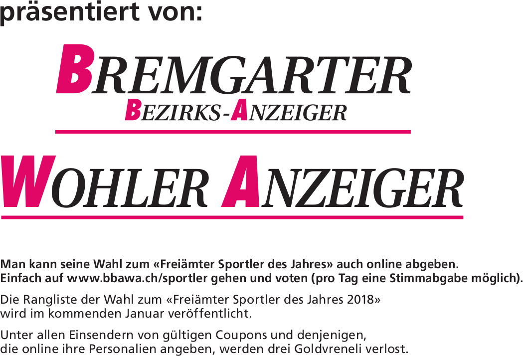Freiämter Sportler des Jahres